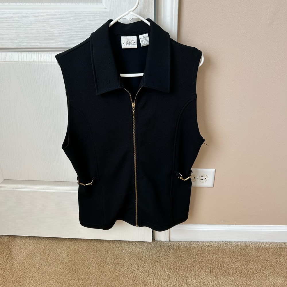 villager liz claiborne Skirt/top Size Large Black
